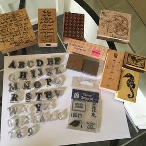 Stamp Set Graduation, Alphabet, Invitation, The Blessing, Seahorse, Thank you